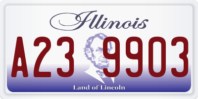 IL license plate A239903