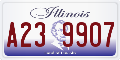 IL license plate A239907