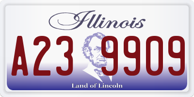 IL license plate A239909