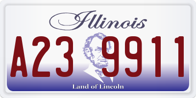 IL license plate A239911
