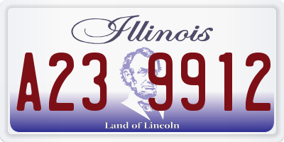 IL license plate A239912