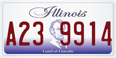 IL license plate A239914