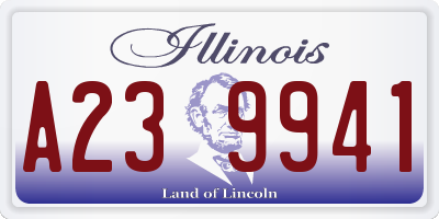 IL license plate A239941