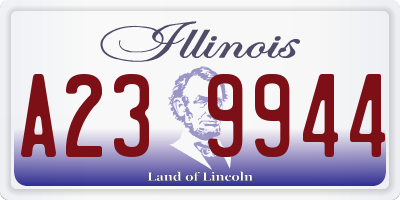 IL license plate A239944
