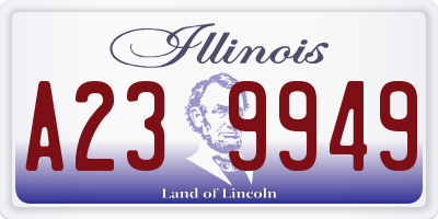 IL license plate A239949