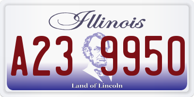 IL license plate A239950