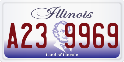 IL license plate A239969