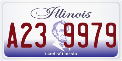 IL license plate A239979