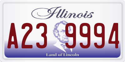 IL license plate A239994