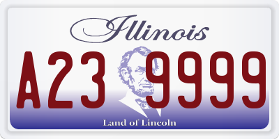 IL license plate A239999