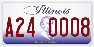 IL license plate A240008