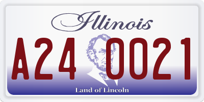 IL license plate A240021