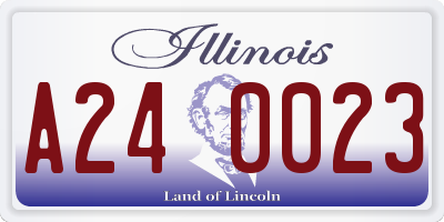 IL license plate A240023
