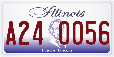 IL license plate A240056