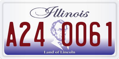 IL license plate A240061