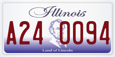 IL license plate A240094