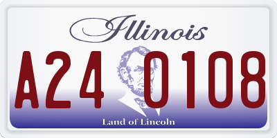 IL license plate A240108