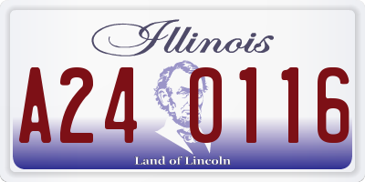 IL license plate A240116