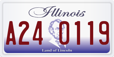 IL license plate A240119