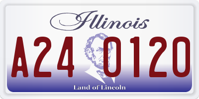 IL license plate A240120