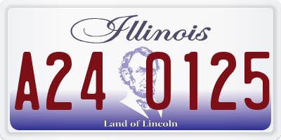 IL license plate A240125
