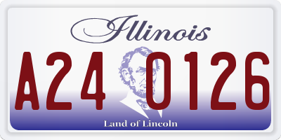 IL license plate A240126