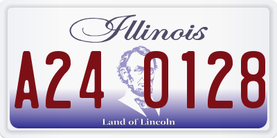 IL license plate A240128