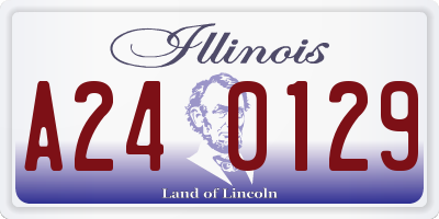 IL license plate A240129