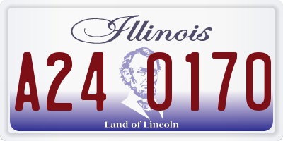 IL license plate A240170