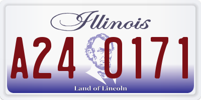 IL license plate A240171