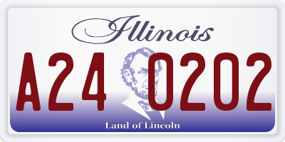 IL license plate A240202