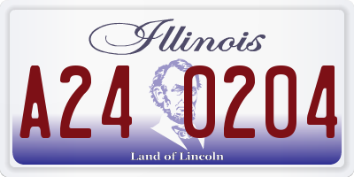 IL license plate A240204