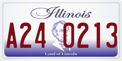 IL license plate A240213