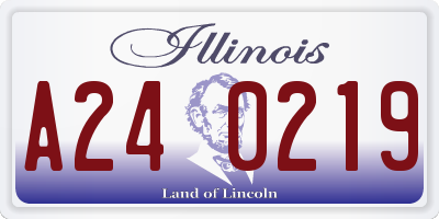 IL license plate A240219