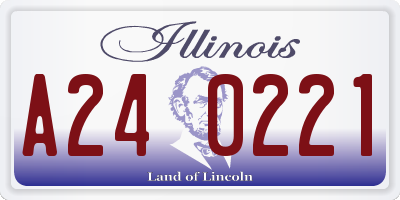 IL license plate A240221