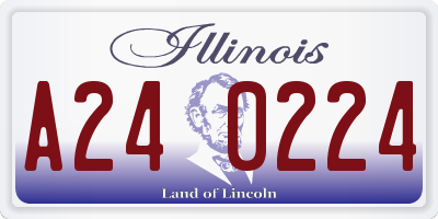 IL license plate A240224