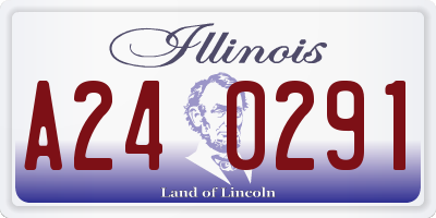 IL license plate A240291