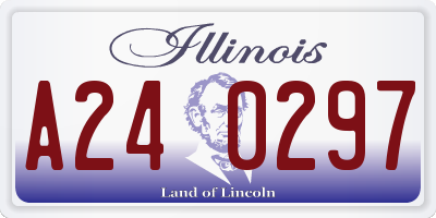 IL license plate A240297
