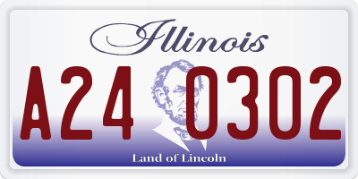 IL license plate A240302