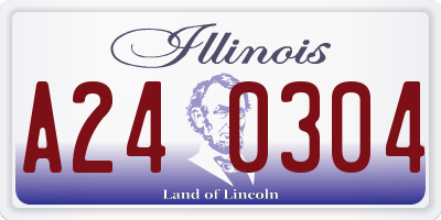 IL license plate A240304