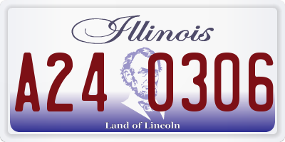 IL license plate A240306