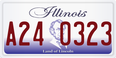 IL license plate A240323