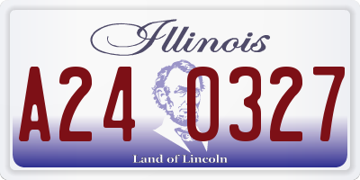 IL license plate A240327
