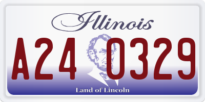 IL license plate A240329