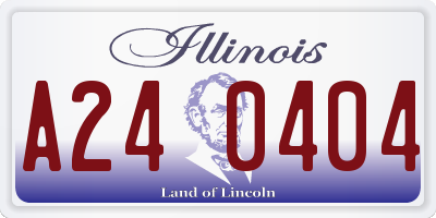 IL license plate A240404