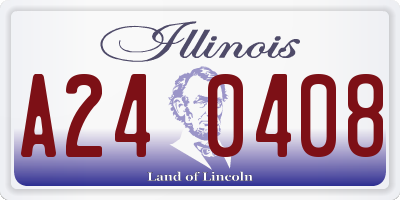 IL license plate A240408