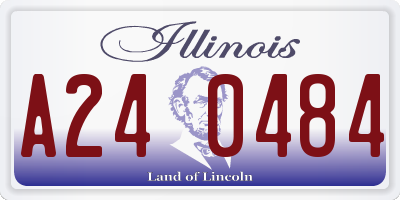 IL license plate A240484