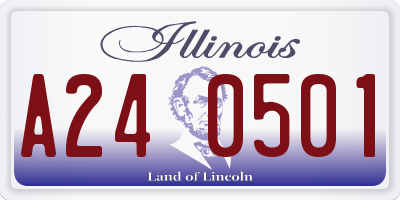 IL license plate A240501