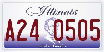 IL license plate A240505