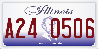 IL license plate A240506